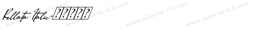 Rellata Italic字体转换